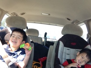boys in car